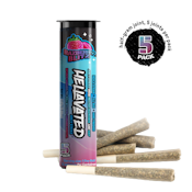 Razberry Blitz Flavored Pre-Rolls | 0.5g 5pk (Diamond-Infused)