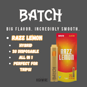 Batch Flavors Disposables Razz-Lemon 2g