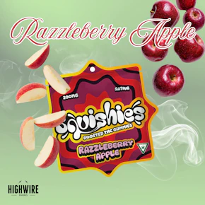 Squishies Hash Rosin Gummies Razzleberry Apple 200mg