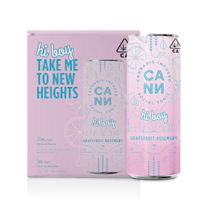 CANN - [CANN] THC Drink 4 pack - 5mg - Grapefruit Rosemary Hi Boy (H)