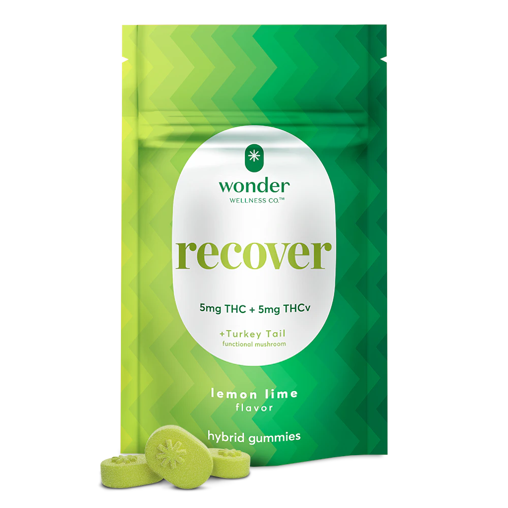 * Wonder Wellness Co. - Wonder | 20pk Gummies | Recover - Lemon Lime 1:1 THC:THCV | 100mg Main Image