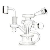 5.5" Dual Recycler Dab Rig w/ Banger