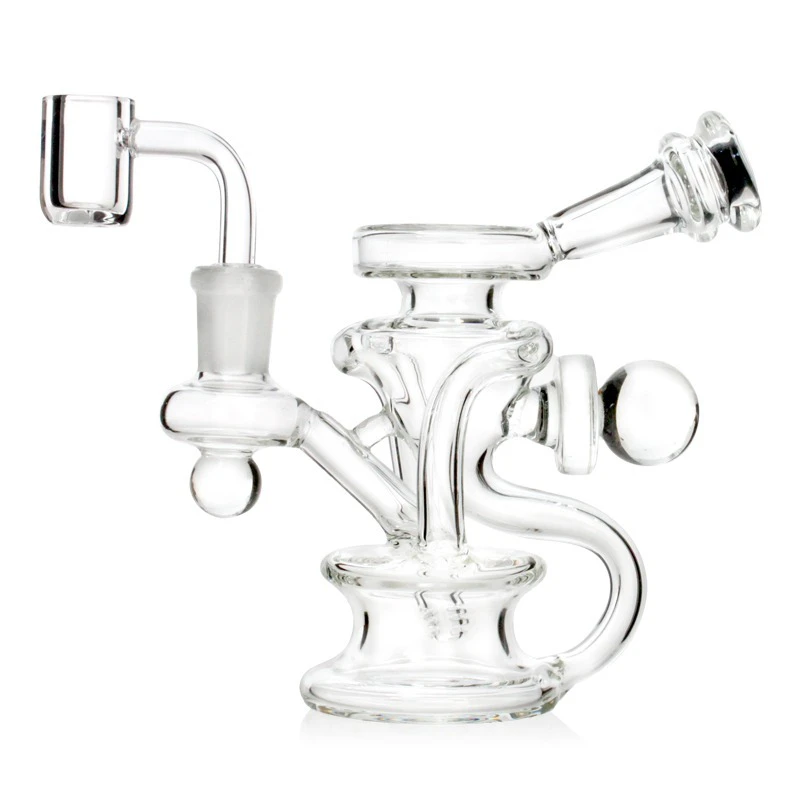 Hii Experience Accessories - 5.5" Dual Recycler Dab Rig w/ Banger Main Image