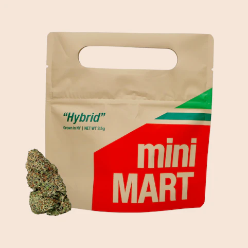 Mini MART - Red Bullz -Hybrid- 20.34% THC | 3.5g Bag (Flower) | MiniMart  -q9