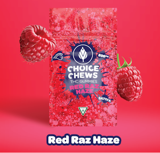 Choice Chews - Choice Chews - Red Raz Haze (Sativa) - 200mg