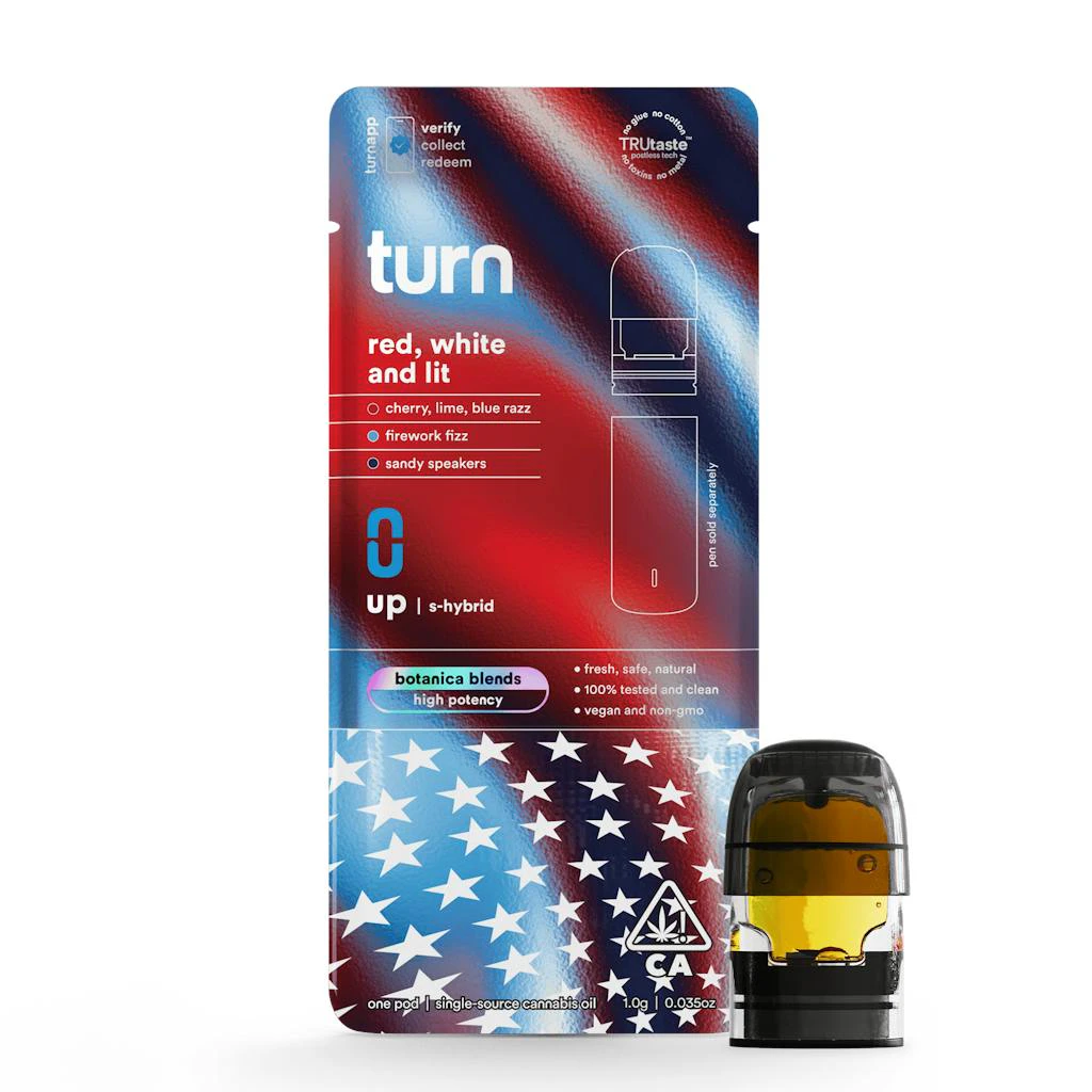 turn - Turn Red, White, Lit POD 1.0g Main Image
