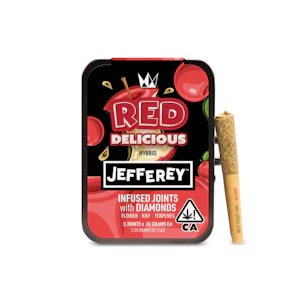 WEST COAST CURE - Red Delicious (H) | .65g 5pk Diamond Infused Jefferey Prerolls | West Coast Cure
