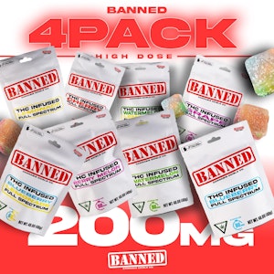Banned - Banned - Cherry - 200mg 4pk