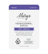 Mary's Medicinal - Relax - 20mg THC Transdermal Patch - 1ct