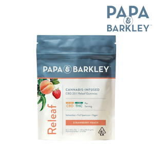 PAPA & BARKLEY - Strawberry Peach Releaf Gummies CBD:THC (20:1)