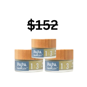 PAPA & BARKLEY - Releaf Balm 1:3 BUNDLE | 2x 50ml Balm + 1x 15ml Balm CBD:THC | Papa & Barkley