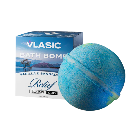 Vlasic - -Vanilla & Sandalwood- Relief 200mg | (CBD Bath Bomb) | Vlasic - File Cabnet 4