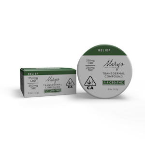 MARY'S MEDICINALS - Mary's Medicinals - 1:1 CBD:THC- 250mg Transdermal Compound