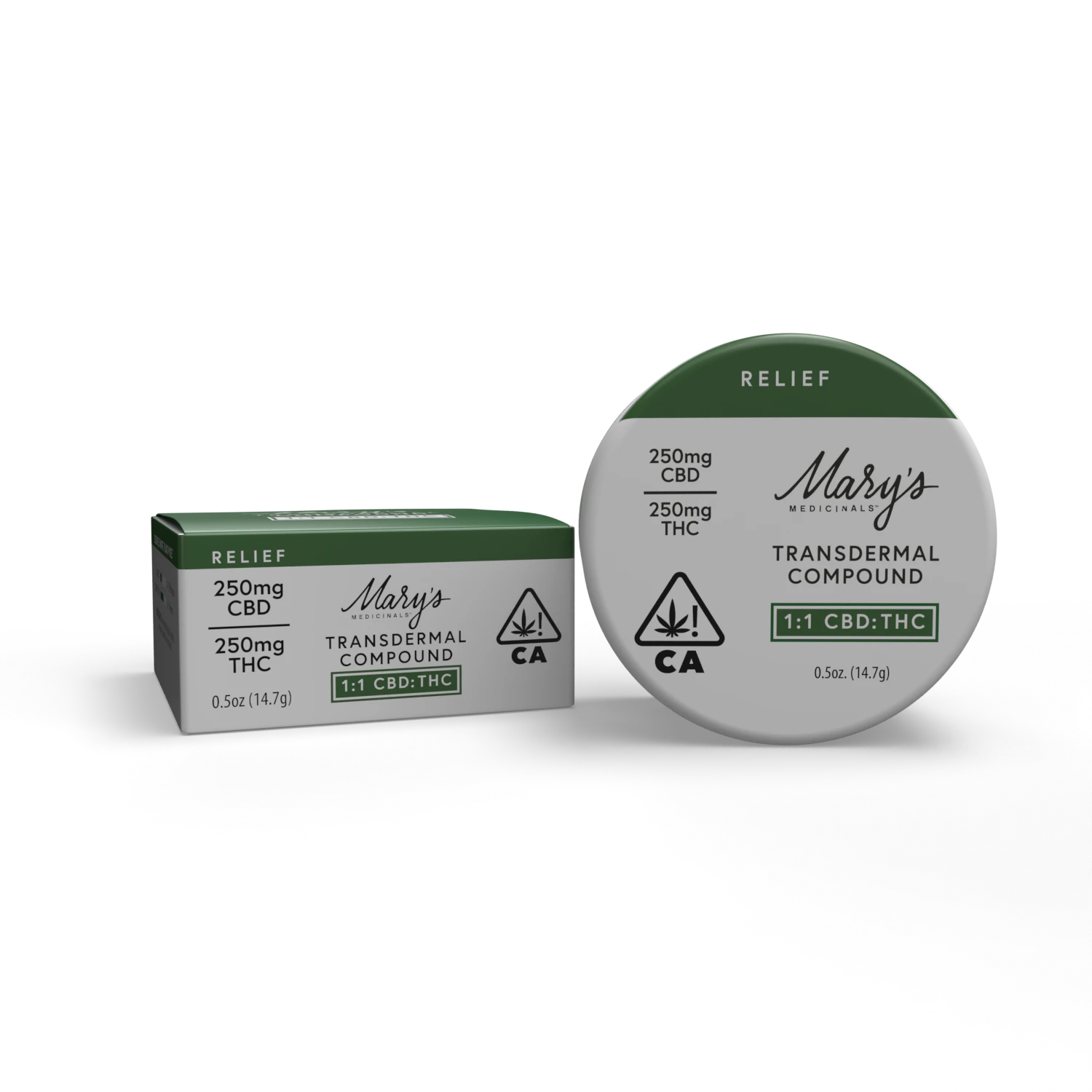 Mary's Medicinals™ - Mary's Medicinals - 1:1 CBD:THC- 250mg Transdermal Compound Main Image