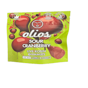 Olio | Sour Cranberry | Live Rosin Gummies