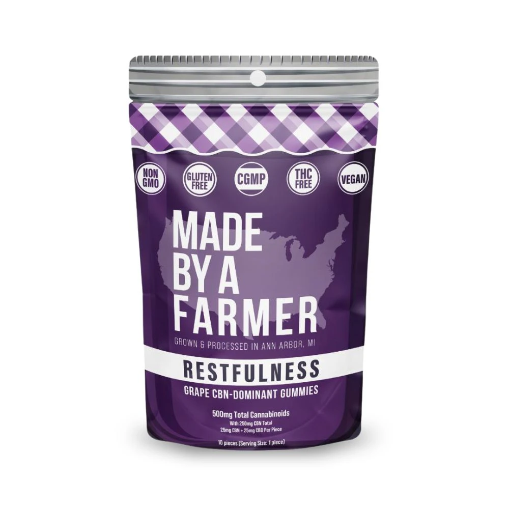 Made By A Farmer - Restfulness Grape 250mg 1:1 CBD:CBN (10x25mg) - MADE BY A FARMER Main Image
