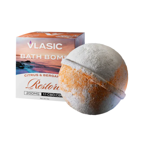 Vlasic - -Citrus & Bergamot- Restore 200mg | (CBD Bath Bomb) | Vlasic - File Cabnet 4
