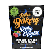 Retro Bakery | Retro Nights | Mixed Berry | 8mg CBN | 5mg THC 