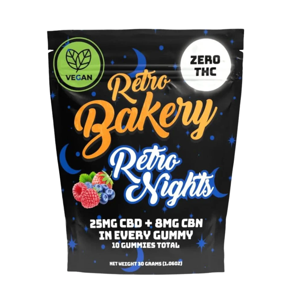 RETRO BAKERY - Retro Bakery | Retro Nights | Mixed Berry | 8mg CBN | 5mg THC  Main Image