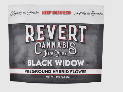 Revert - Black Widow Kief Infused Pre-Ground 14g Flower Main Image