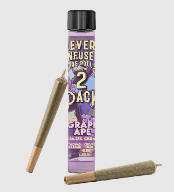 Revert - Grape Ape 0.75g Distillate Infused Pre-rolls 2pk Main Image