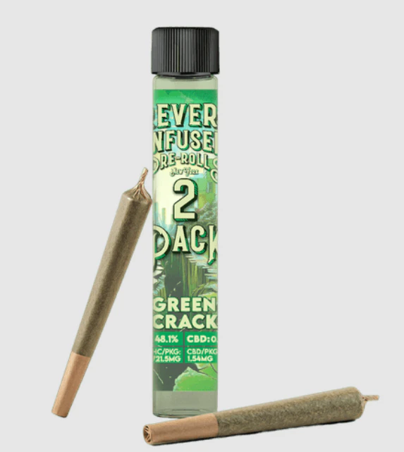 Revert - Green Crack 0.75g Distillate Infused Pre-Rolls 2pk Main Image