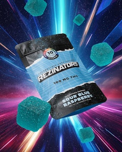 Rezinator - Rezinators Hash Gummies - Sour Blue Raspberry - 100mg - Edible