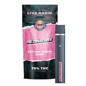 Rezinator - Cotton Candy Kush Live Rosin 0.5g Disposable Vape | Rezinators | Concentrate 