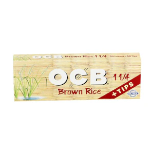OCB - Brown Rice 1 1/4 Paper w/Tips