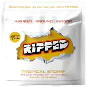 Ripped Tropical Storm Pre-ground Flower 7g