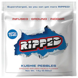 Ripped - Kushie Pebbles | Infused Pre-ground Flower | 14g | Ripped