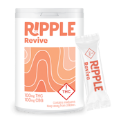 Ripple 10mg Unflavored Water THC Packets- Revive