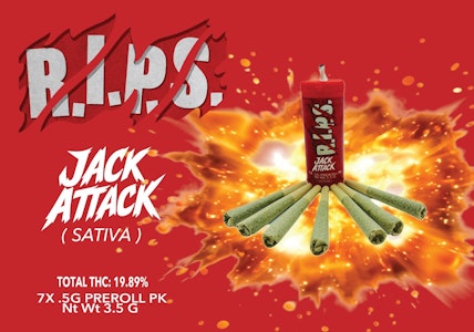 RIPS - RIPS | JACK ATTACK | 7pk Pre-rolls .5g (sativa)