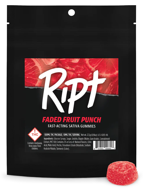 Ript - Ript - Faded Fruit Punch - Sativa - 100mg Main Image