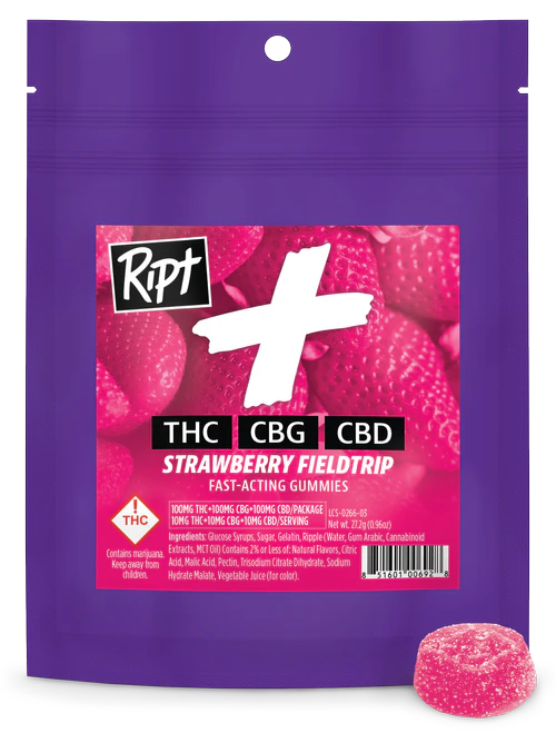 Ript - Ript - Strawberry Fieldtrip - 100mg Main Image