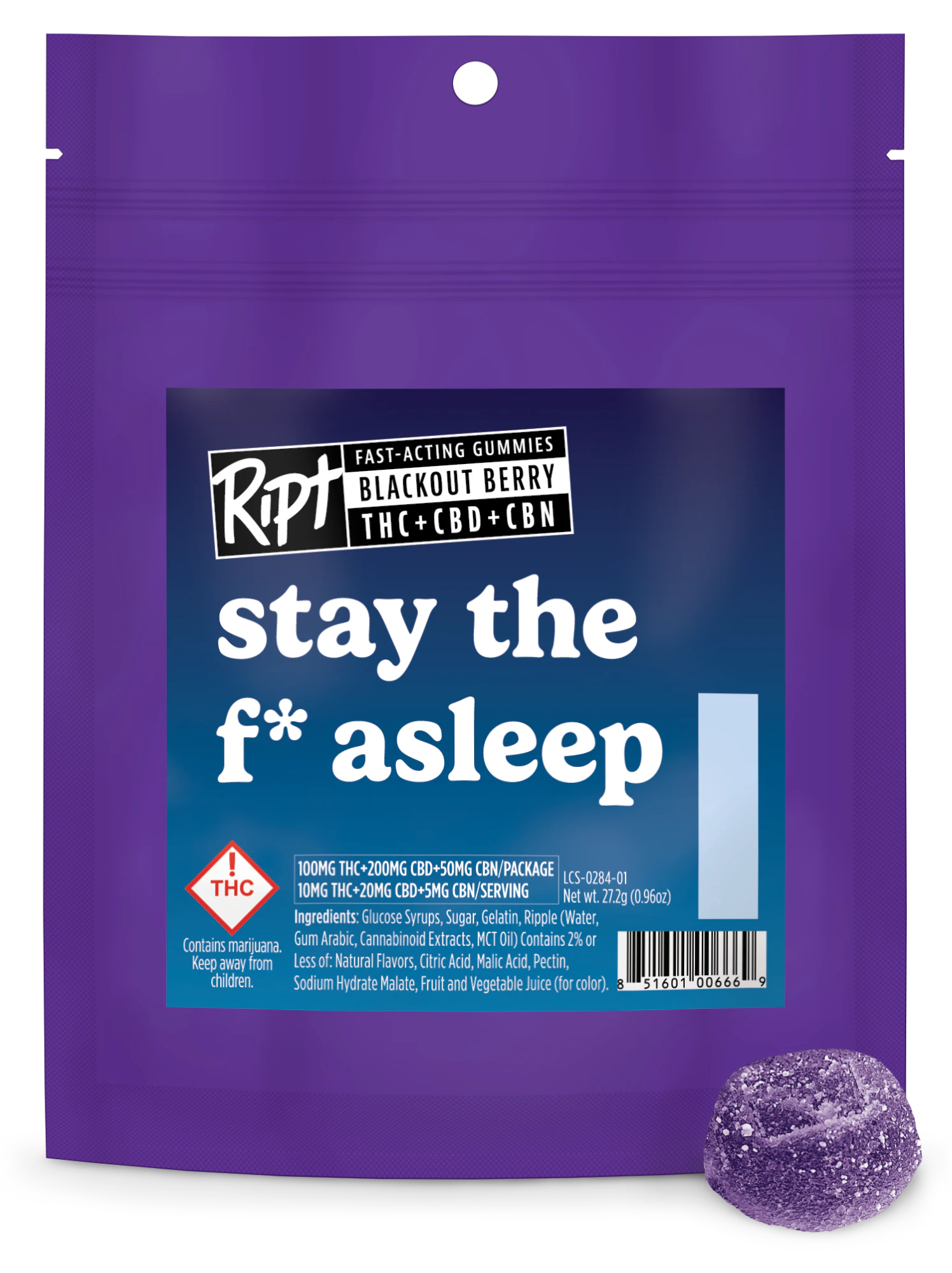Ript - Ript - Blackout Berry - Stay Asleep - 100mg Main Image