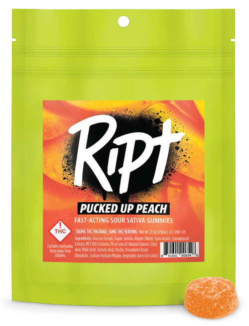 Ript - Ript - Pucked Up Peach - Sativa - 100mg Main Image