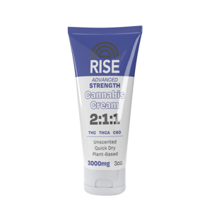 RISE - Rise-Cannabis Cream-Advanced Strength- THC-THCA-CBD-3000mg-3 OZ