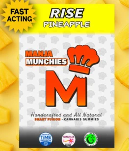 Manja Munchies - Rise Pineapple 10PK 100mg Main Image