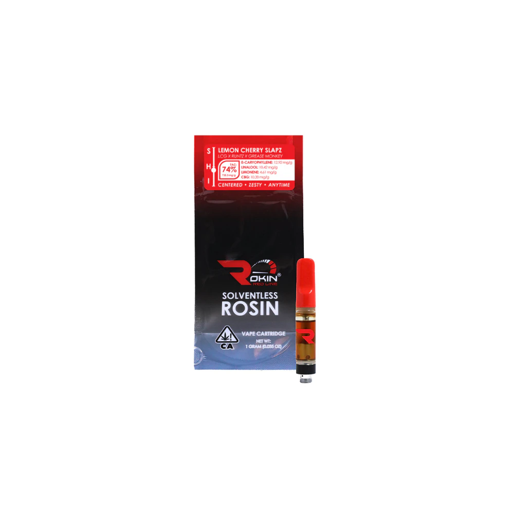 Rokin Cannabis - Rokin | Redline Rosin | Cartridge | Lemon Cherry Slapz | Hybrid | 1g Main Image