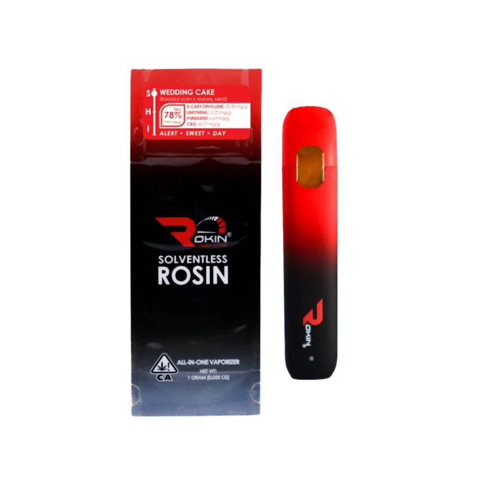 Rokin Cannabis - Rokin | Redline Rosin | Wedding Cake | AIO | Indica |1g Main Image