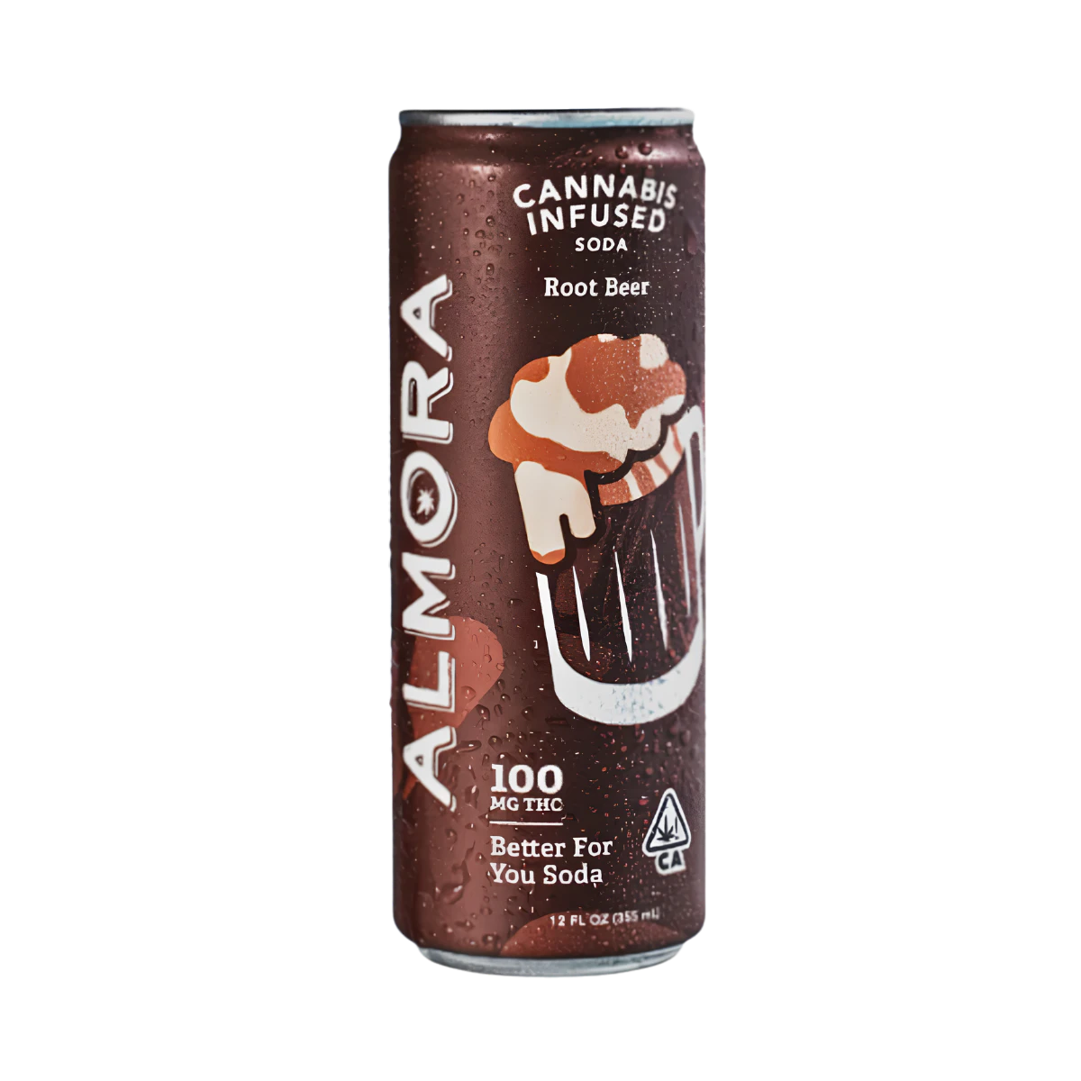 Almora - Root Beer | 12oz 100mg Prebiotic Soda | Almora Farms Main Image
