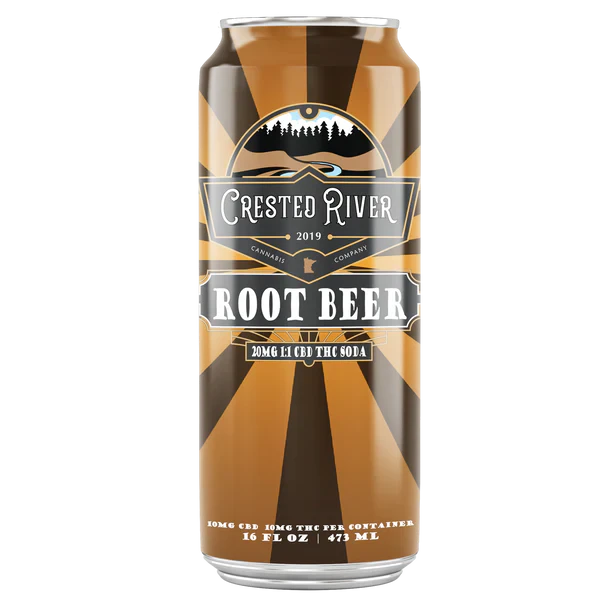 CRESTED RIVER - Crested River | Root Beer Soda | 10mg THC:CBD Main Image