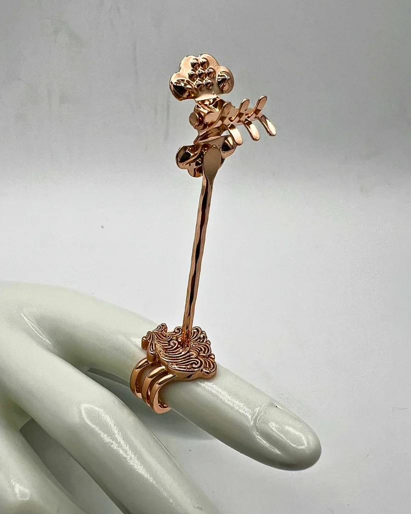 Boujee Stoner - Boujee Statment Ring- Rose Gold Main Image