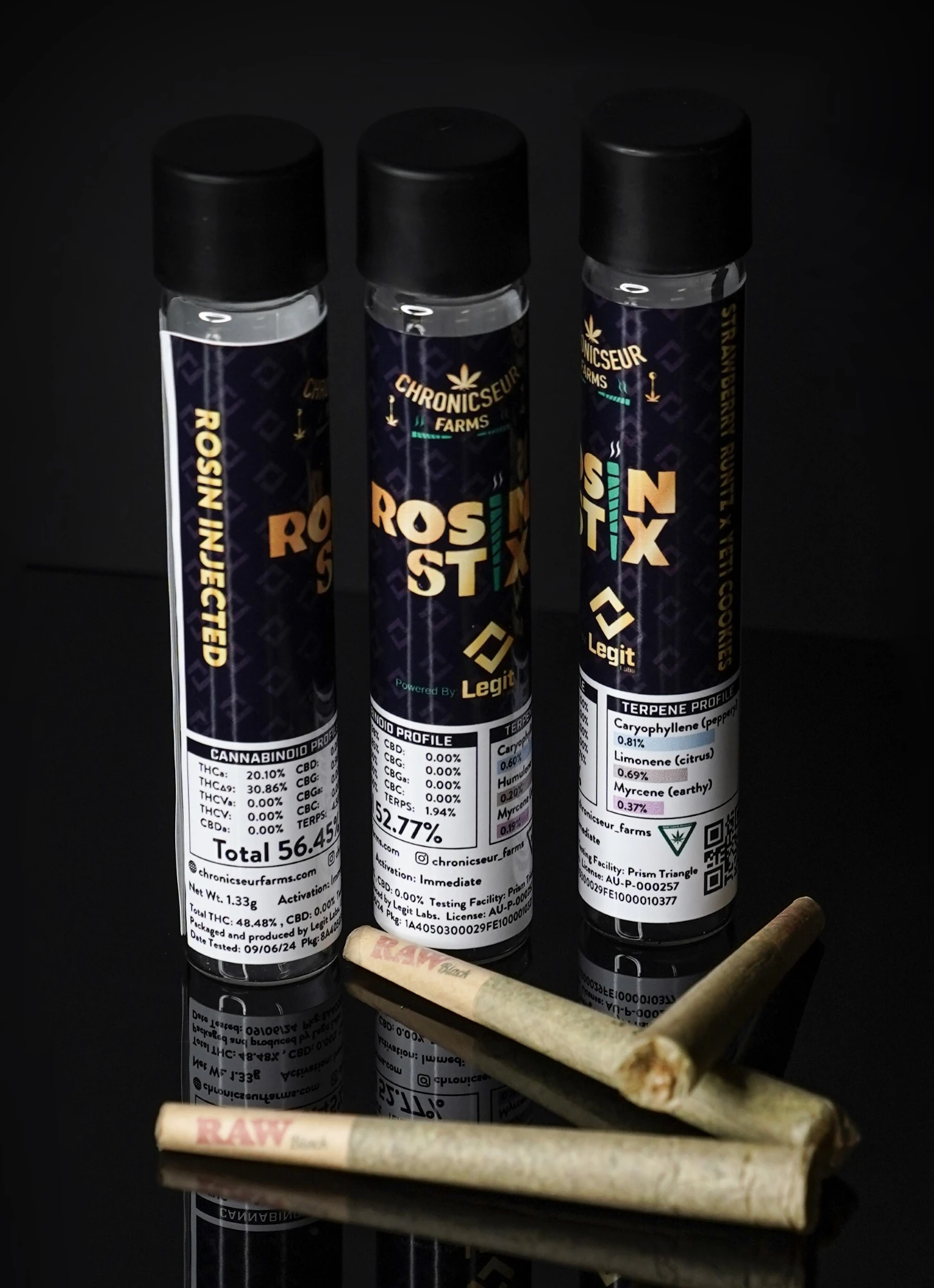 Chronicseur Farms - HCFSE - Rosin - Infused Pre-Roll - Strawberry Runtz x Yeti Cookies - 1.33 Main Image