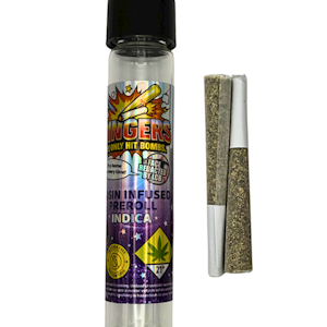 Rosin Dingers - Purple Oreoz - Infused Pre Rolls - Rosin Dingers - 1g (2pk)