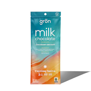 GRON - Milk Chocolate Bar w/ Jacobsen Sea Salt | 20pc 400mg 1:3 (THC:CBG)