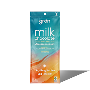 GRON - Milk Chocolate Sea Salt Bar, 3:1 CBG:THC Daytime