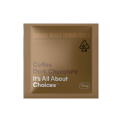 All About Choices - Coffee Dark Chocolate - Single - Edible - 10mg