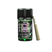 Rove Ice Packs Purple Trainwreck Rosin Diamond Hash Infused Pre-Rolls 6-Pack 3.6g